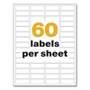 Avery UltraDuty Chemical Waterproof and UV Res Labels, 0.5x1.75, Wht, PK1500 60518